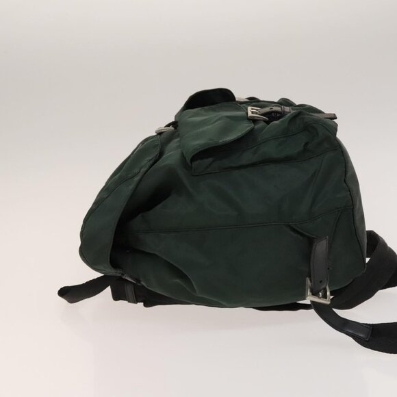 PRADA Backpack Nylon Green Silver Auth - Picture 12 of 15